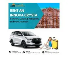 Innova Crysta Rental Jaipur Hire & On Rent with Driver