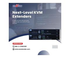 Save space and expenses for data centers using our remote KVM Extender over IP