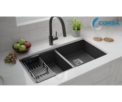 Double Bowl Kitchen Sink Manufacturers in India Corsa Bath