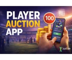 Best Player Auction App to Manage Online Bidding SquadxPro