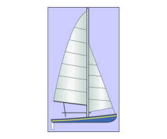 Jib Fits Hobie Cat 17, White