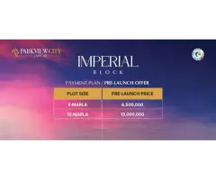 10 Marla Corner Plot for Sale in Imperial Block Park View City Lahore