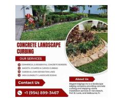 Concrete Lawn Edging Near Vero Beach, FL
