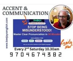 Beejay,s American Accent Master Class for S/W Professionals and AI StartupEntrepreneurs