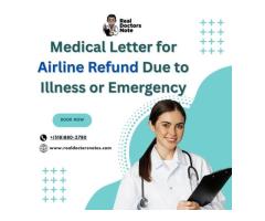Medical Letter for Airline Refund Due to Illness or Emergency