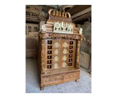 Wooden Ashta Lakshmi Temple for Home - 2