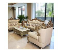 Royal Carved Sofa Set for Living Room