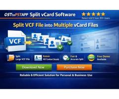 Simple & Safe Software to Split vCard Files Offline
