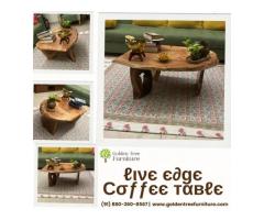 Premium Live Edge Coffee Table for Modern Homes