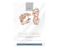 Buy Luxury Designer Floral Gold Huggie Earrings Online Elegant Everyday Style