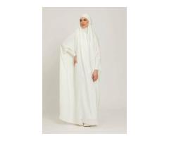 Elegant White Abaya for Women Abaya Dress 35% Off