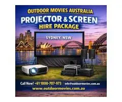 Projector And Screen Hire Package for Events and Backyard Nights