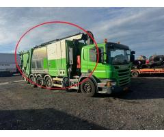 Used FAUN Variopress Waste Container System with HIAB 211 HIPRO Crane