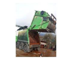 Used FAUN Variopress Waste Container System with HIAB 211 HIPRO Crane - 2