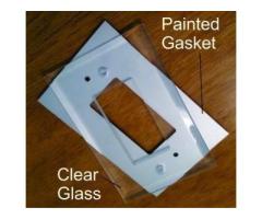 Elegant Mirrored Glass Switch Plates for Modern Interiors