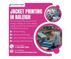 Outerwear Jacket Printing in Raleigh
