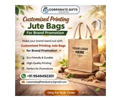Custom Printed Jute Bags in Indore for Branding Bulk Order Acceptable