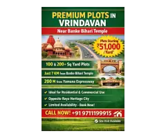 Premium Plots for Sale in Vrindavan Near Banke Bihari Temple