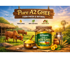Buy Pure A2 Ghee Online from GirOrganic Farm Fresh & Natural