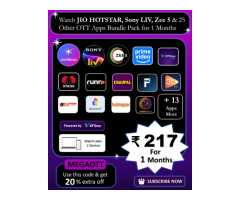 27 OTT Apps Subscription 12 Months FREE OTT Box - 2