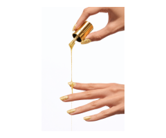 Golden glitter nail polish - 8