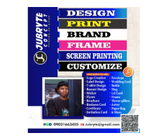 Message me for all kinds of graphics designs and printing