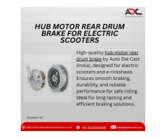 Premium Hub Motor Rear Drum Brake for Electric Vehicles