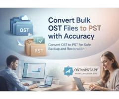 Convert Bulk OST Files to PST with Accuracy