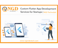 Custom Flutter App Development Services for Startups NGD Technolab