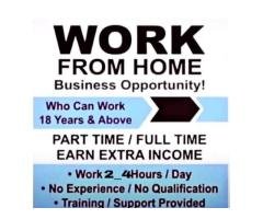 Marketing Distributor work from home at part time - 2