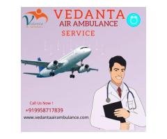 Book Air Ambulance Service in Jaipur by Vedanta with Veteran Medical Squad