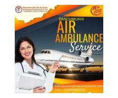 Hire Panchmukhi Air Ambulance Services in Bhopal with CCU Facility