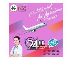 Book King Air Ambulance in Patna with Medical Tools