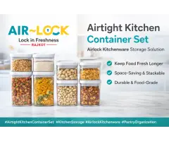 Airtight Kitchen Container Set Airlock Kitchenware Storage Solution