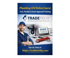 Plumbing CEU Online Course Fast, Flexible & State-Approved Training