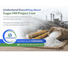 Sugar Factory Cost in India Sugar Mill Setup