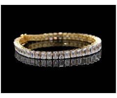 Diamond Baguette Tennis Bracelet in Jaipur by Ambitions Jewellers