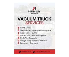 Vacuum Truck Services for Waste & Septic A-1 Little John