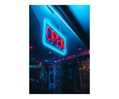 Affordable Custom Neon Signs Near Me Blue Orbit Sign Studio