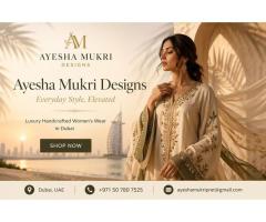 Luxury Women s Fashion Brand in Dubai Ayesha Mukri Designs