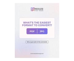 PDF or JPG Choose with Resize The Image Tool