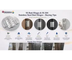 SS Door Fittings Hinges and Handles Crownisi