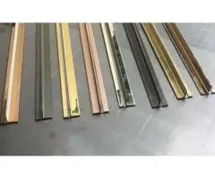 PVD Coated Stainless Steel T Decorative Profile in Colombia
