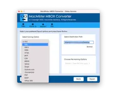 MacMister MBOX Converter Tool