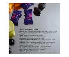 Delicious hair, skin and nails gummies for daily beauty support