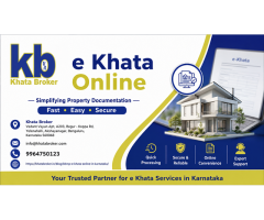 E Khata Online Services in Bangalore Khata Broker
