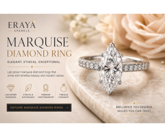 Marquise Diamond Ring Elegant Lab Grown Diamond Rings for Modern Brides