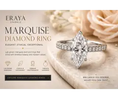 Marquise Diamond Ring Elegant Lab Grown Diamond Rings for Modern Brides