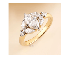 Marquise Diamond Ring Elegant Lab Grown Diamond Rings for Modern Brides - 4