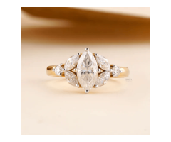 Marquise Diamond Ring Elegant Lab Grown Diamond Rings for Modern Brides - 5